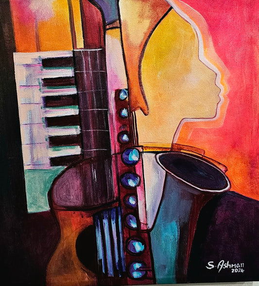 Beneath the Silence - A glow in the dark musical piece of musical elements