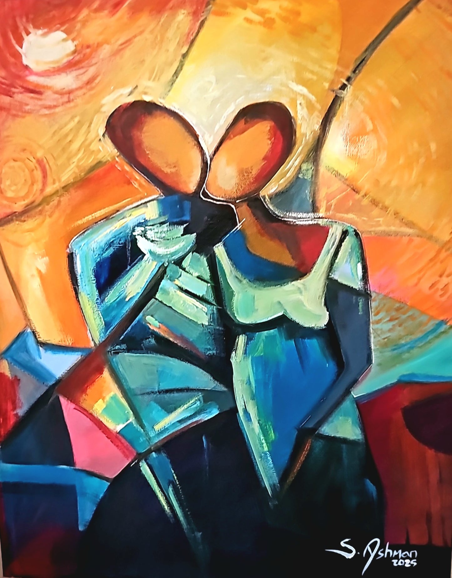 Whispers_of_You_-_Shawn_Ashman - a romantic painting of a man and woman