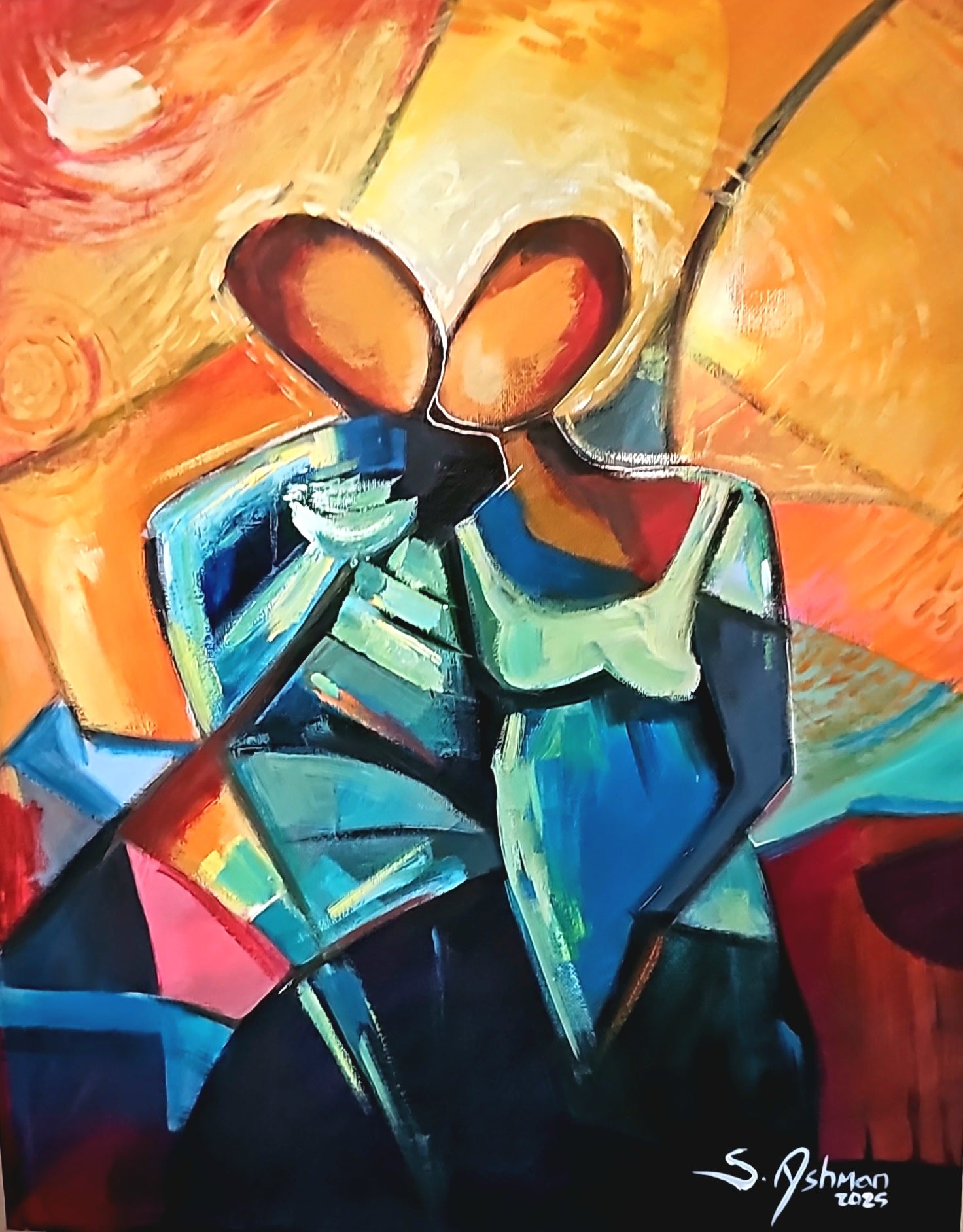 Whispers_of_You_-_Shawn_Ashman - a romantic painting of a man and woman