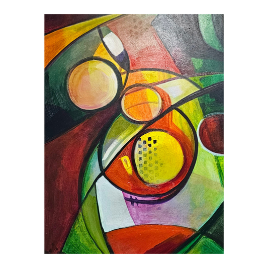 Geometric shapes influencing cubism