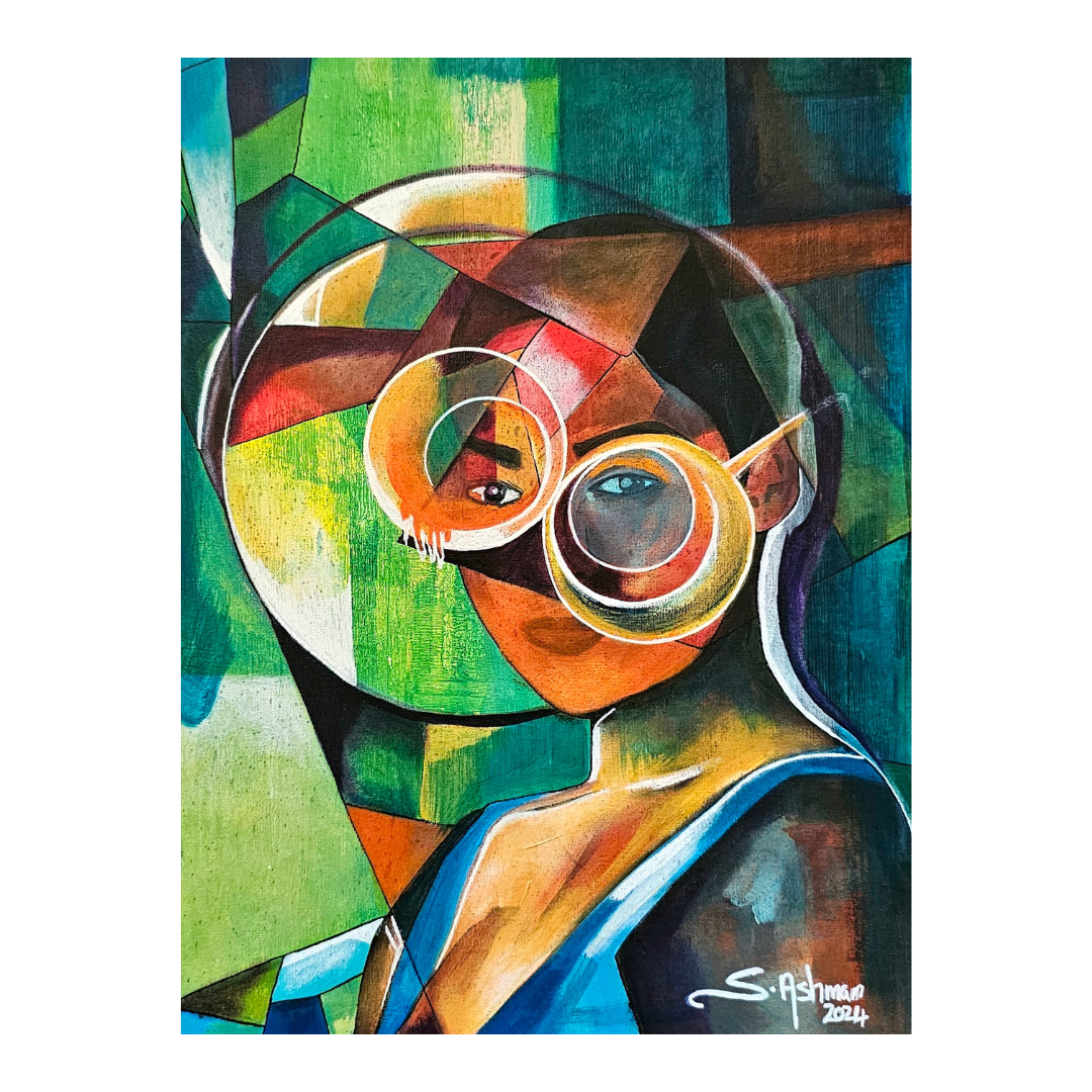 Reshape your Future woman looking into the future