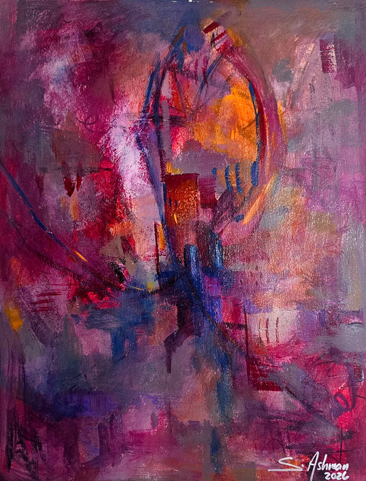 Tikkle Me Pink | Original Contemporary Painting by Shawn Ashman